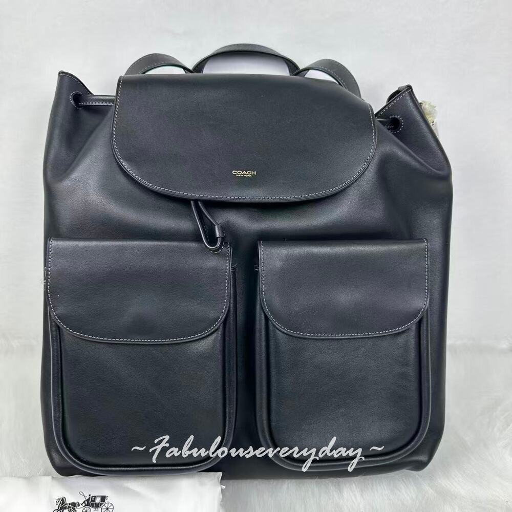 COACH Crosby Backpack in Leather/Brass/Black CY279 NWT